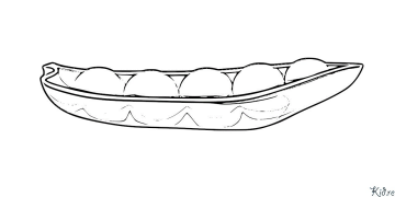 guisantes Páginas Para Colorear Para Imprimir